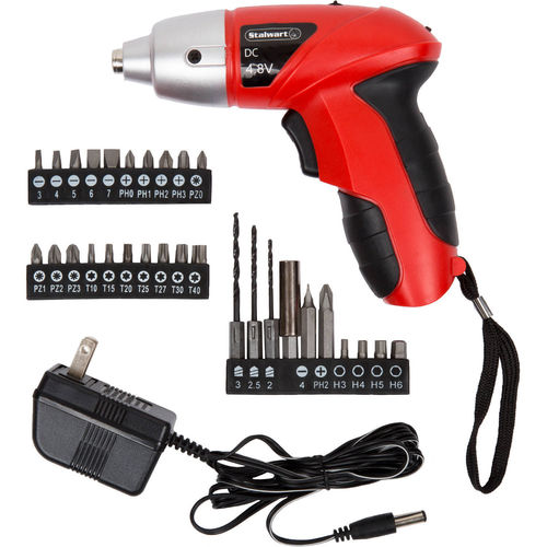 Mini Rechargeable Cordless Electric Screwdriver Drill Power Tool Charger + Bits