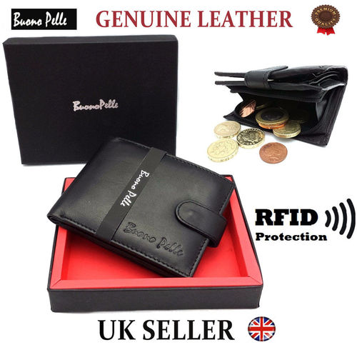 RFID Mens Leather Wallet