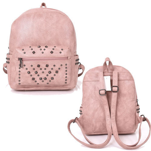 LADIES CARLY STUDDED DESIGN FASHION BACKPACK
