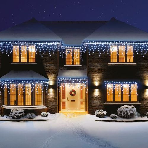 360 White/Blue LED Snowing Icicles