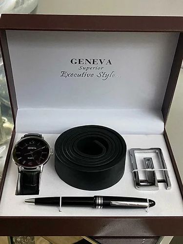 Geneva Superior Executive Style Men's Watch Set