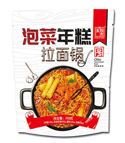 张力生泡菜年糕拉面锅350g CLS Rice Cake Noodles with Kimch 保质期：13/01/2025