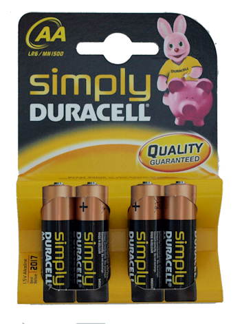 Duracell AA Batteries (6)