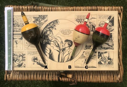 PAUL COOK Large Pike Floats, Exceptional Craftmanship - £38 each