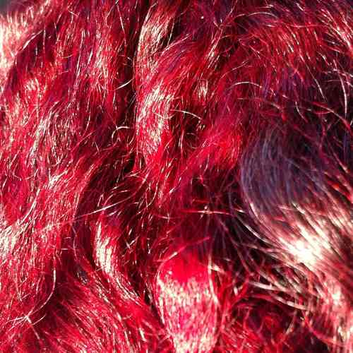 British Gotland Lamb Doll Hair Fibre Red Platinum