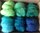 Blues and Greens Colour Pallete Texal Wool 6 X 15g