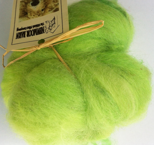 Greyface dartmoorCarded Wool Green