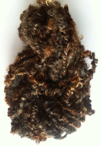 Coiled Wensleydale Browns Yarn for Doll Hair