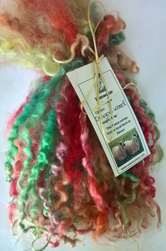 .Teeswater Locks in Dragons wood for Doll making 1 oz