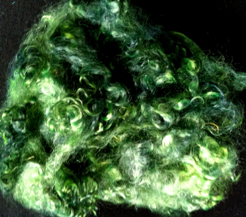 Ethical Mohair Fleece Shades of Green