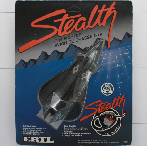 Stealth F-19 Fighter, Die-Cast Metal, Ertl