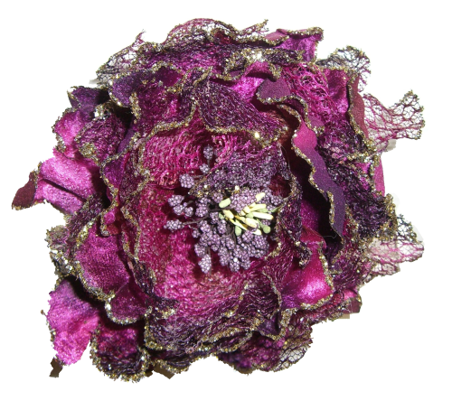 Blüte lila/fuchsia-farben