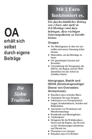 OA erhält sich durch eigene Beiträge