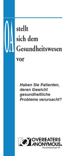 OA stellt sich dem Gesundheitswesen vor
