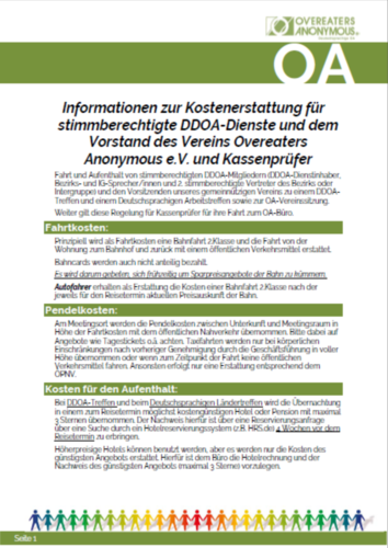 Informationen zur Kostenerstattung