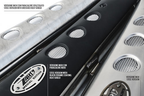 Zard, Hitzeschild schwarz beschichtet, für special edition Full Kit hochgelegt, Scrambler 800