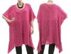 Lagenlook knitted A-line sweater tunic Emily, cotton mix in pink L-XXL