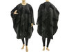 Boho roomy fall winter coat, boiled felted wool in black grey L-XXL