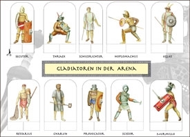 Bastelkarte/ Gladiatoren