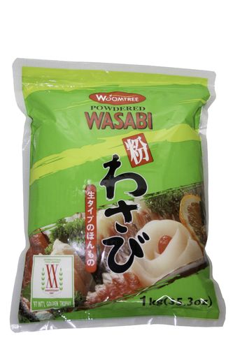 Mierikswortelpoeder in wasabi-stijl