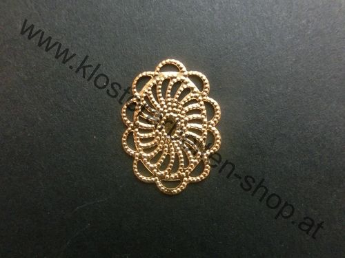 Metall-Blume gold