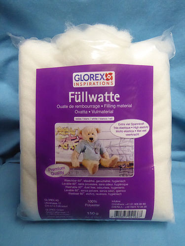 Glorex Füllwatte - Synthetik - Premium weiße  Bastelwatte / Zauberwatte