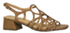 Sandalia tacón baja camel