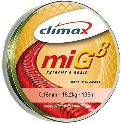 CLIMAX MIG8 EXTREME 8-BRAID 0.18MM 18.2KG 135MT GREEN