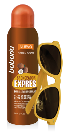 BABARIA BRONCEADOR EXPRES COCO 200 ml + GAFAS DE SOL