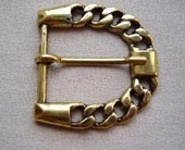 Antiqued gilt metal buckle