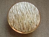 Metal silver antique effect button