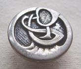 Antique silver effect button