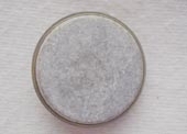 Granite effect button metal ring