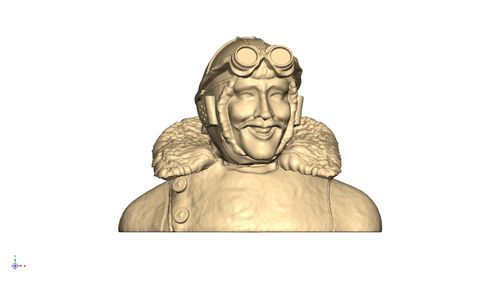 1104 WW1 Moustached Pilot 3 Bust