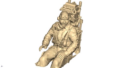 7708k ACES II EJECTOR SEAT WITH USAAF PILOT KNEE CUT