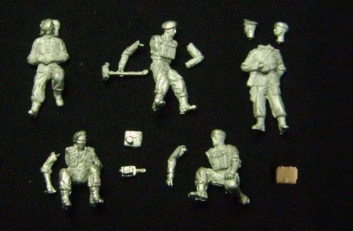 WFM72004, 1/72nd scale WWII British Expeditionary Force (B.E.F.) Tank Crew (France 1940)