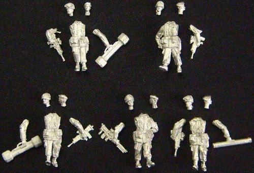 WFM72041, 1/72nd scale Modern British Royal Marines on patrol (from 1990 to 2000)
