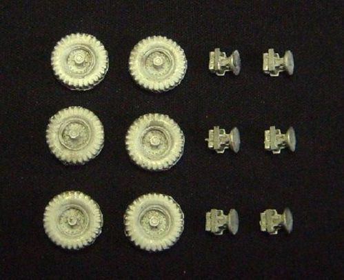 WBM76027, 1/76th scale FV600 Series Wheels and Suspension set for Saladin and Saracen kits