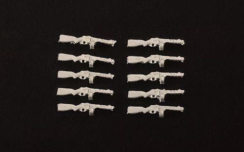 WBM76063, 1/76th scale WWII Soviet Weapons set 5 (PPsh 41 SMG) (qty 10)