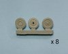 WBM48028, 1/48th scale Panther Steel Resilient Wheel set
