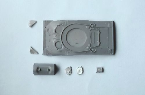 WVC72001, 1/72nd scale M4 Sherman Composite Upper Hull with transmission cover
