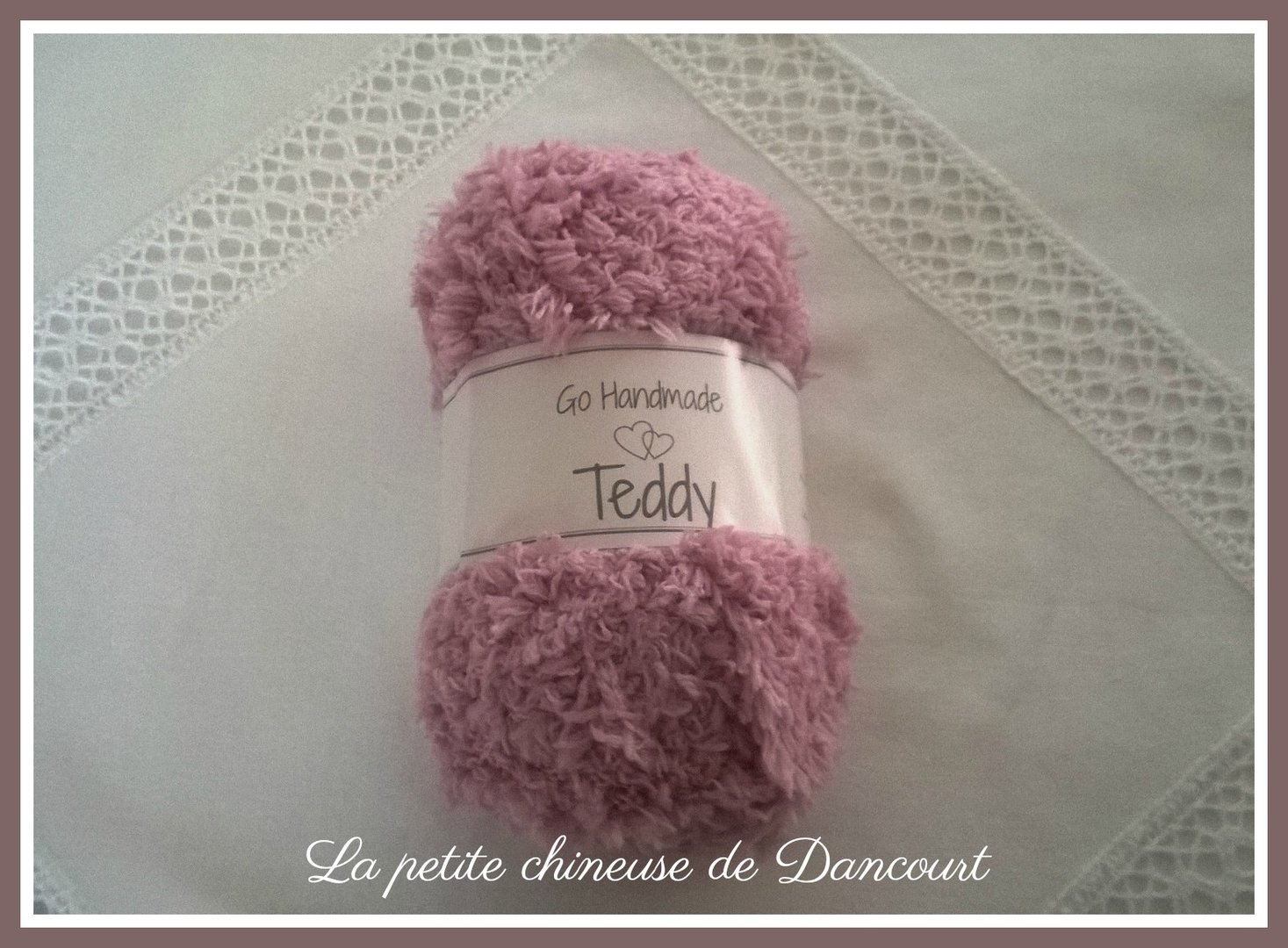Fils à tricoter Go Handmade Teddy rose