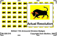 11th Armoured Division Vehicle Badges