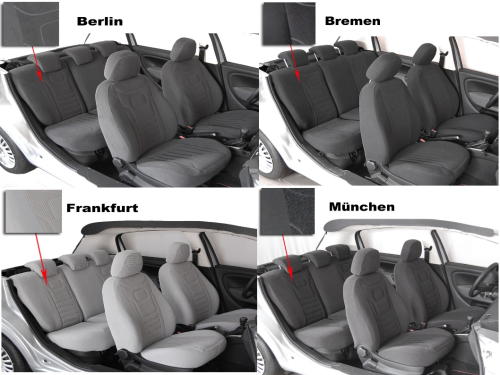 Maßgefertigte Sitzbezüge aus VELOUR für AUDI  A4 B5 (8D)  1995 - 2000