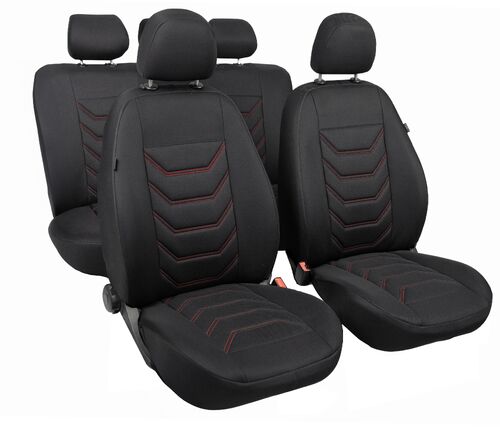 Autobezüge Sitzbezüge Comfort Plus Schonbezüge Komplet Set Universal Schwarz pkw