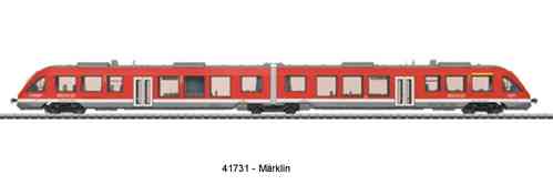 Märklin  - 41731 - Nahverkehrs-Triebwagen. 648.2 DB AG passend zu 37718