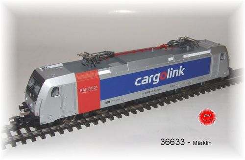 Märklin 36633 E-Lok BR 185.6 "Cargolink" A/S mfx Sound Metall