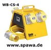 Kabel Splitter 4 Ausgänge 110V 16 Amp 2P+E IP44