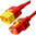 V-Lock Hybrid Netzkabel rot C19 zu C20 0,9m 16A 250V H05VV-F 3x1.50 / 14AWG