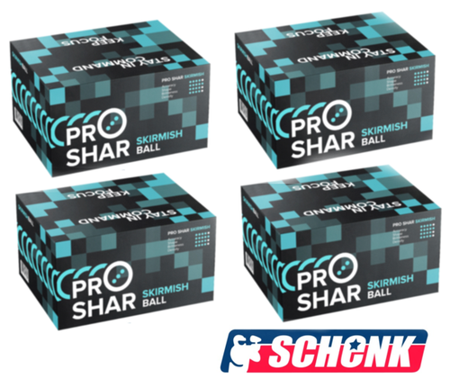 4x 2000 Paintballs Pro Shar Skirmisch / Schutzverpackung empfohlen